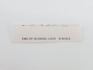 N Scale Atlas Classic 47519 CR Conrail EMD GP30 Diesel #2236 - DCC Ready