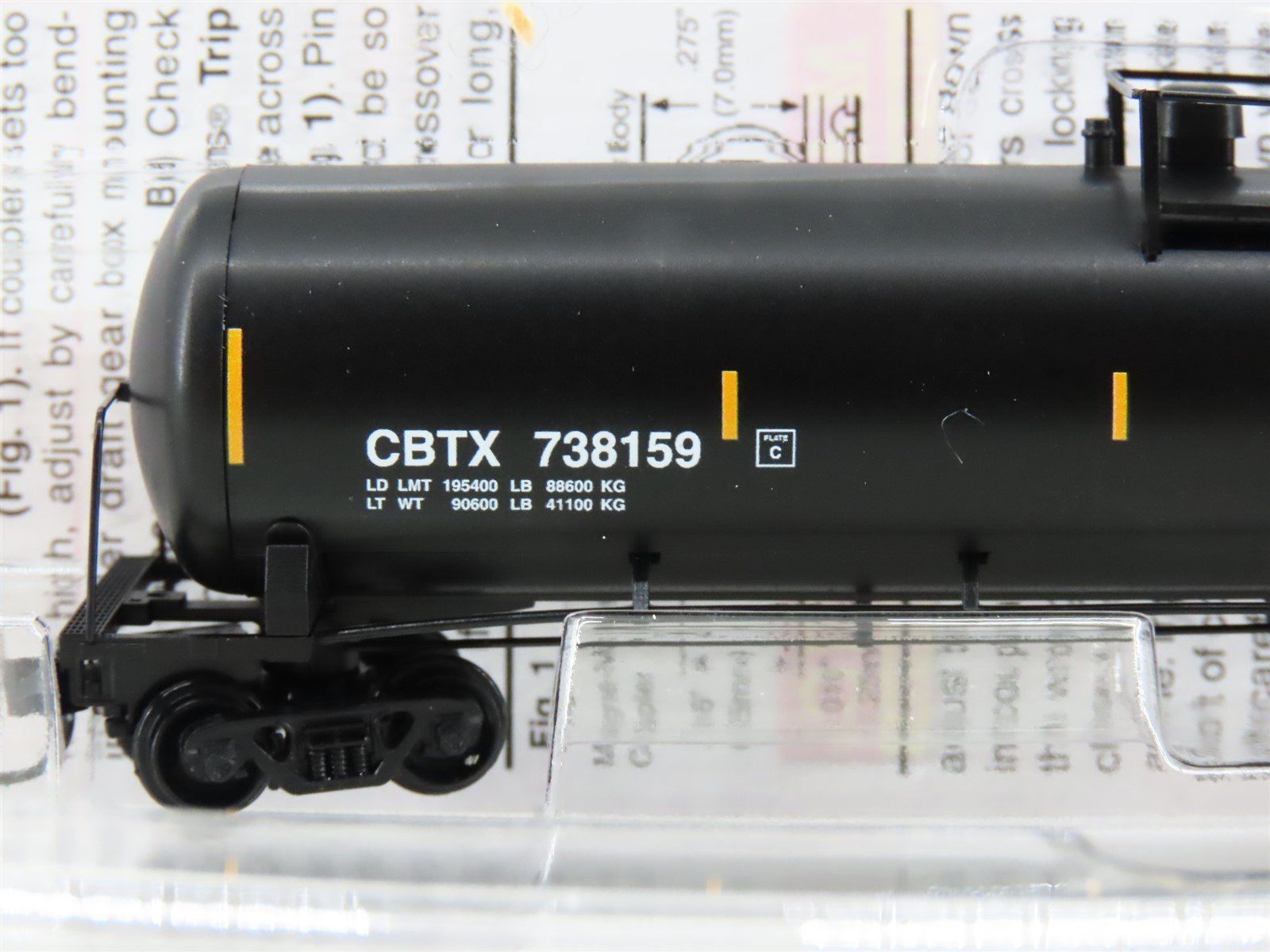 N Scale Micro-Trains MTL 11000642 CBTX Capital Finance 56' Tank Car #738159