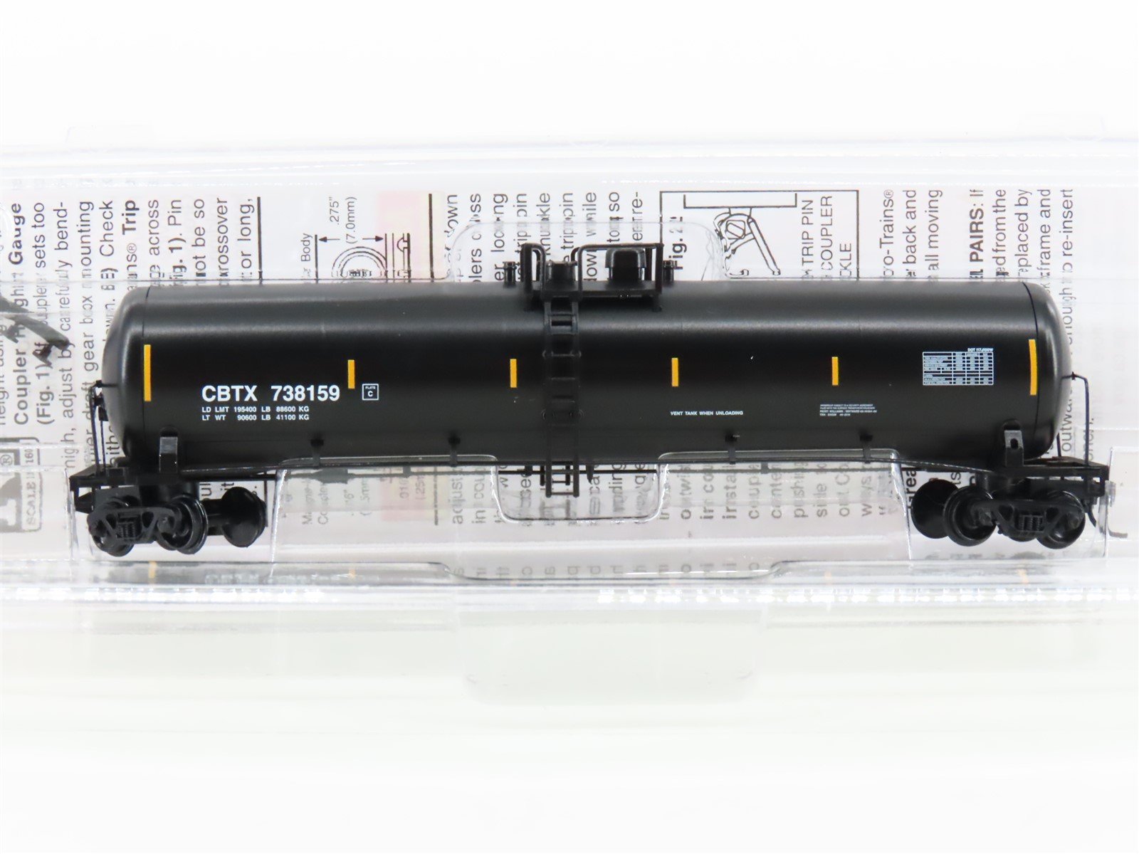 N Scale Micro-Trains MTL 11000642 CBTX Capital Finance 56' Tank Car #738159