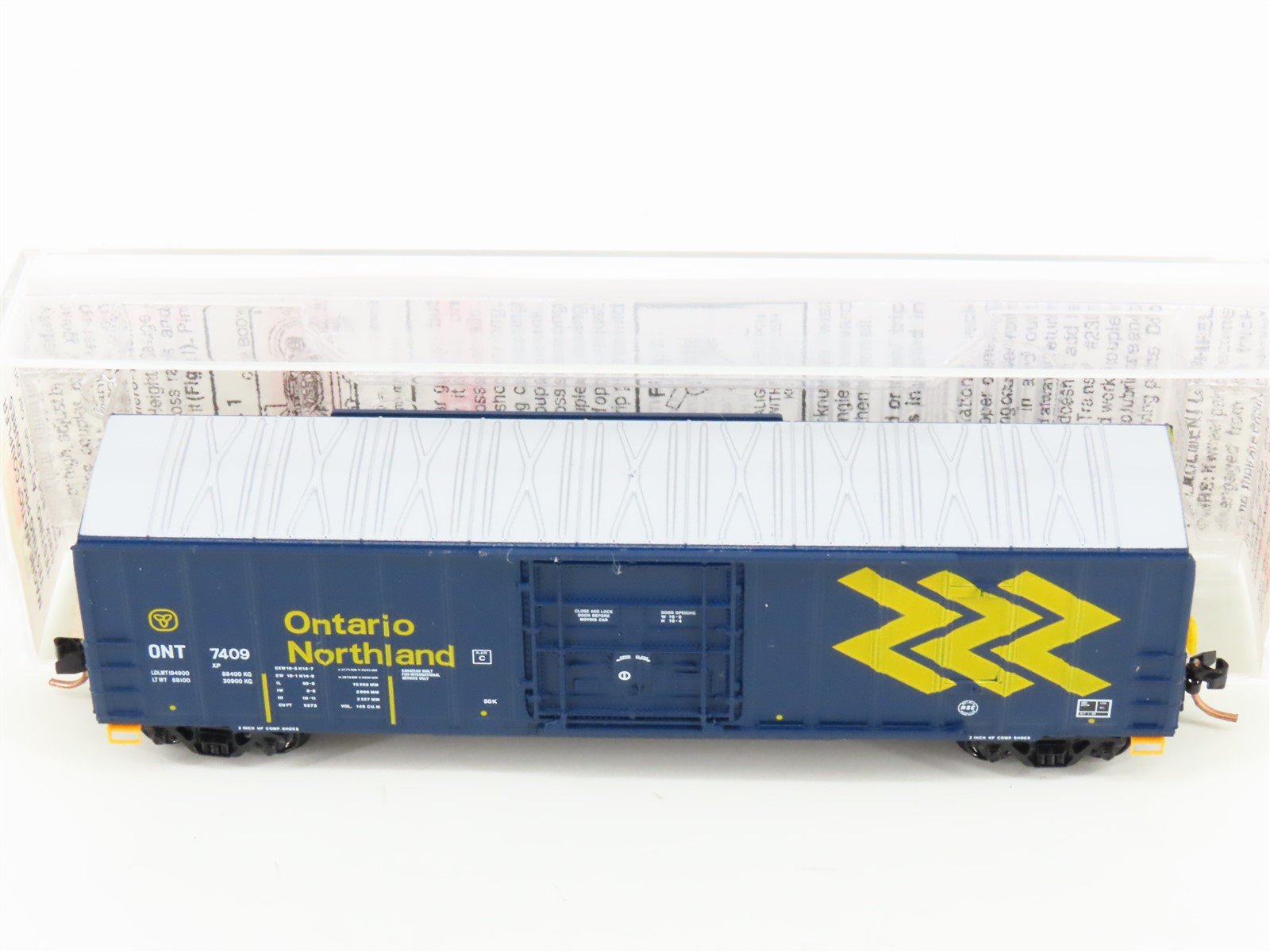 N Scale Micro-Trains MTL 27040 ONT Ontario Northland 50' Plug Door Boxcar #7409