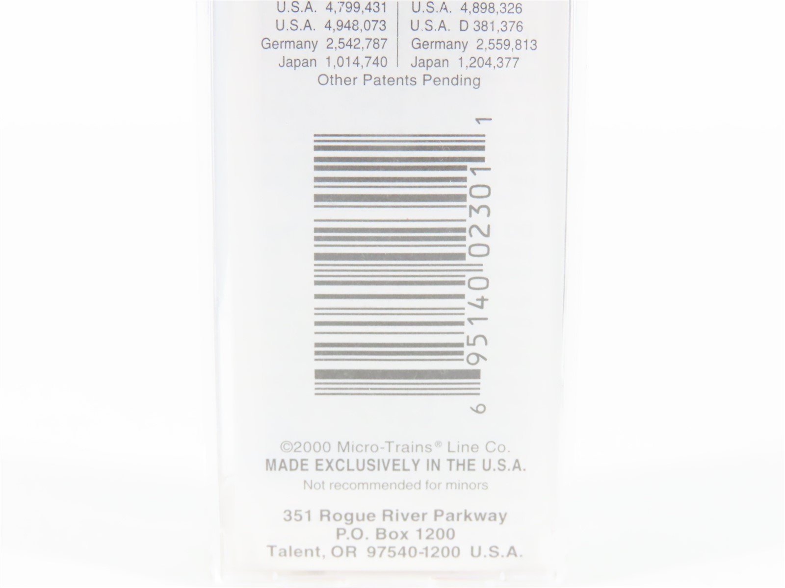 N Scale Micro-Trains MTL 27040 ONT Ontario Northland 50' Plug Door Boxcar #7409