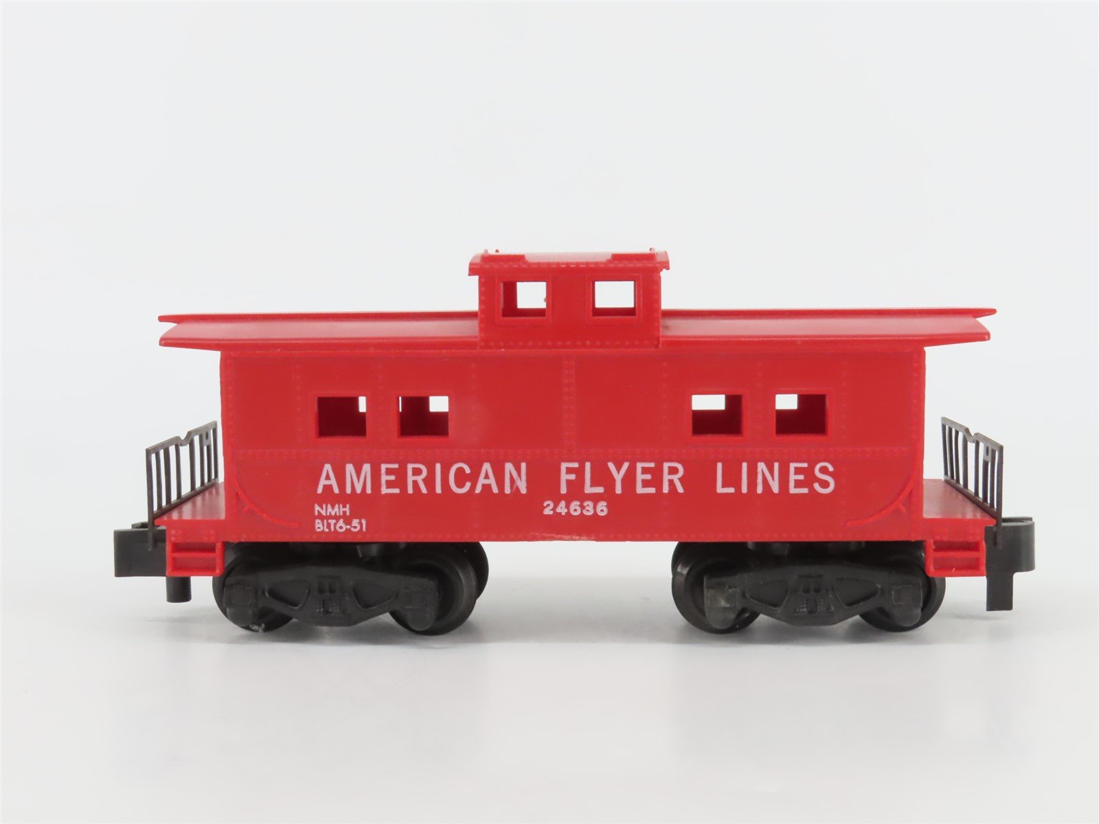 S Scale American Flyer Lines Center Cupola Steel Caboose #24636