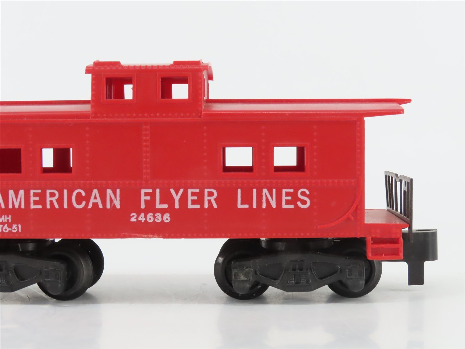 S Scale American Flyer Lines Center Cupola Steel Caboose #24636