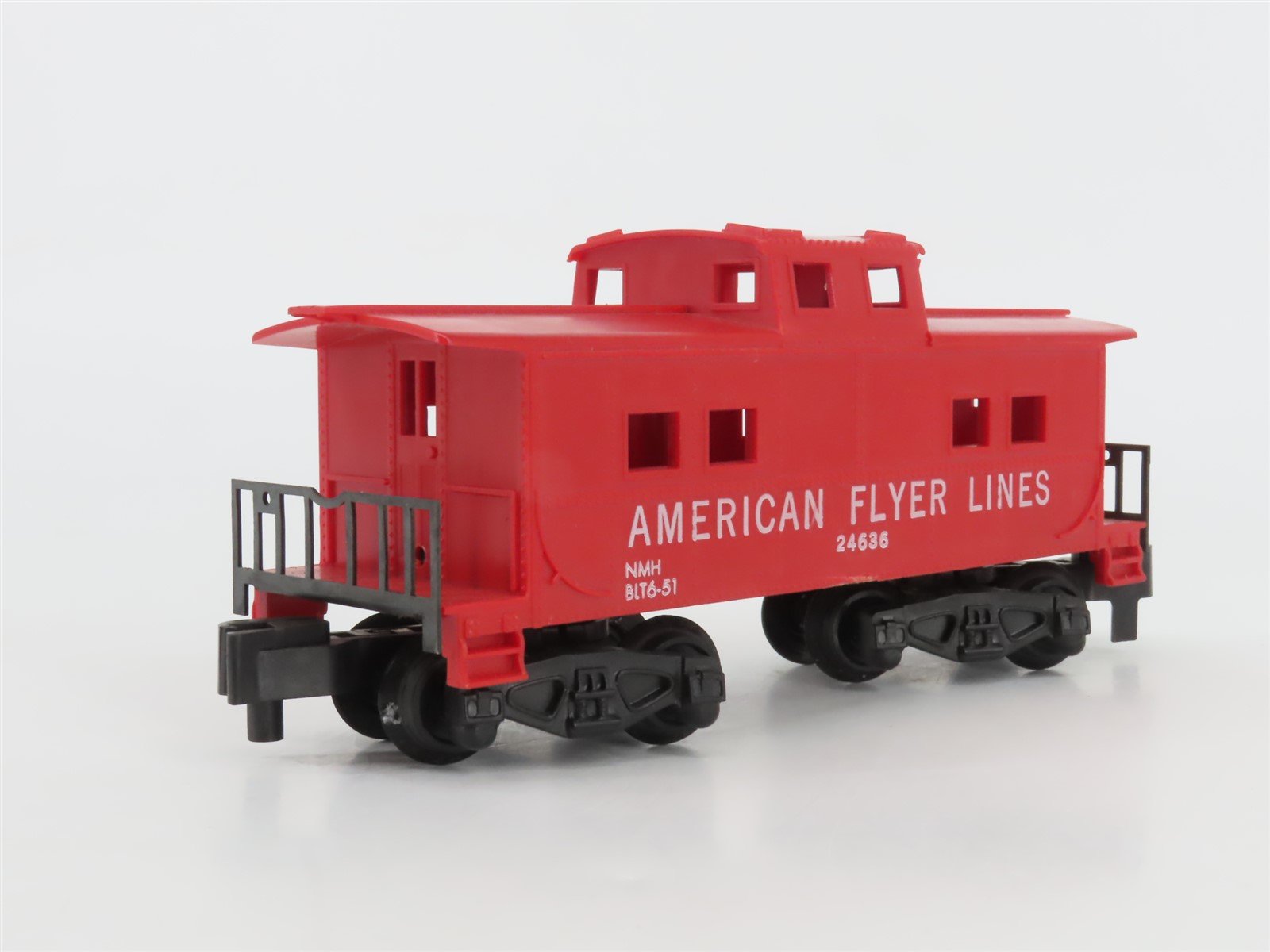 S Scale American Flyer Lines Center Cupola Steel Caboose #24636