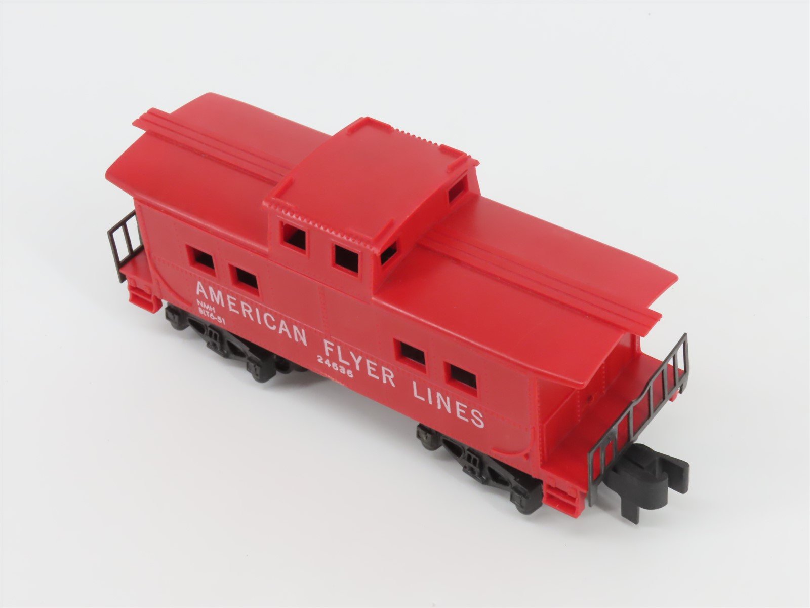 S Scale American Flyer Lines Center Cupola Steel Caboose #24636