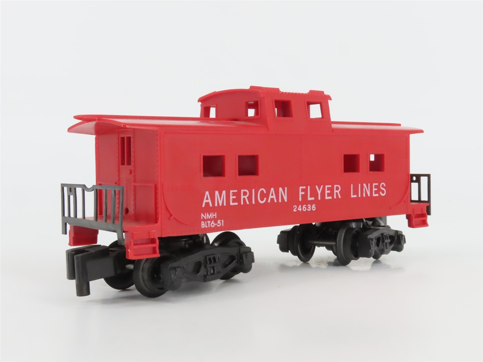 S Scale American Flyer Lines Center Cupola Steel Caboose #24636