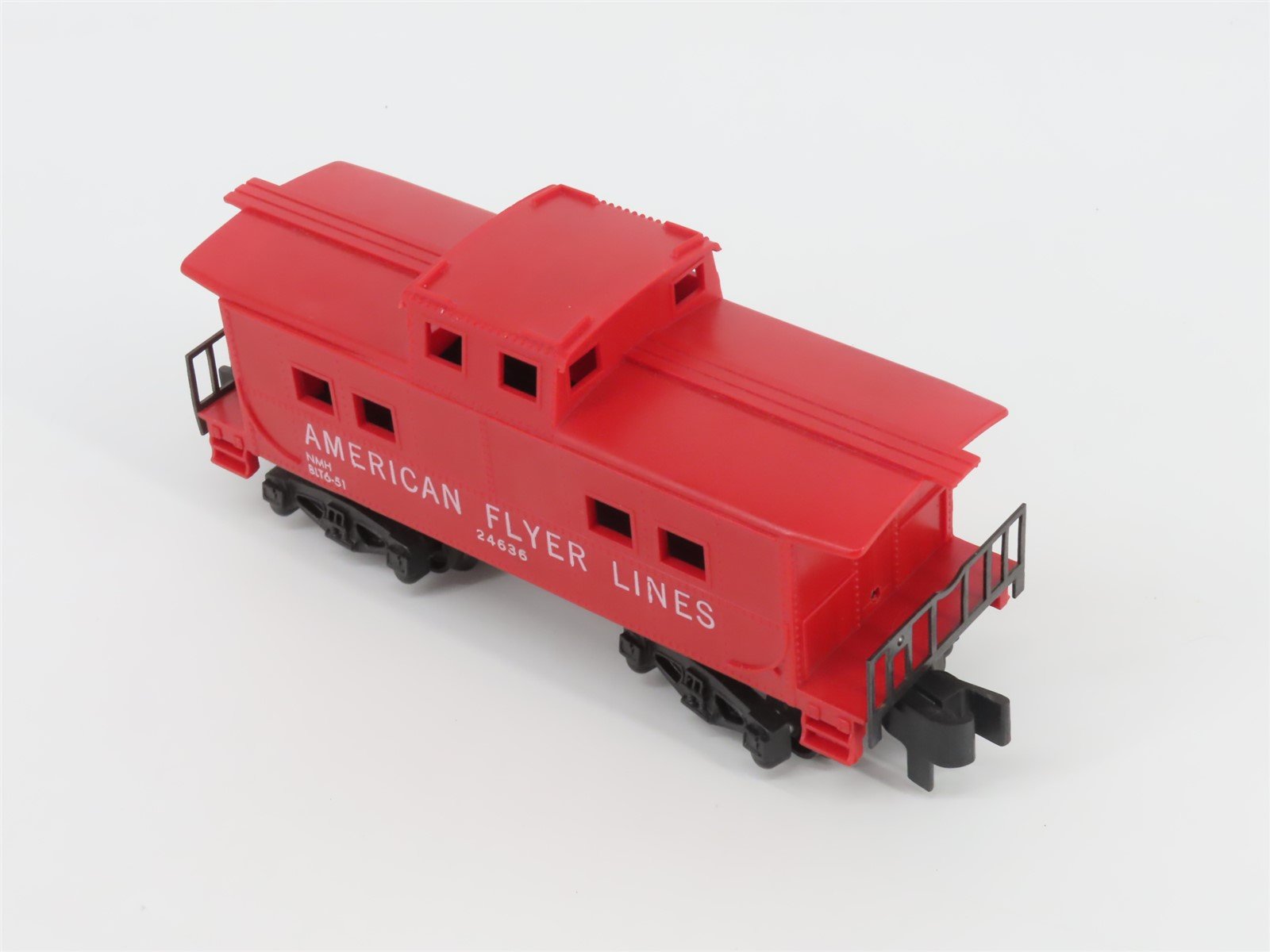 S Scale American Flyer Lines Center Cupola Steel Caboose #24636