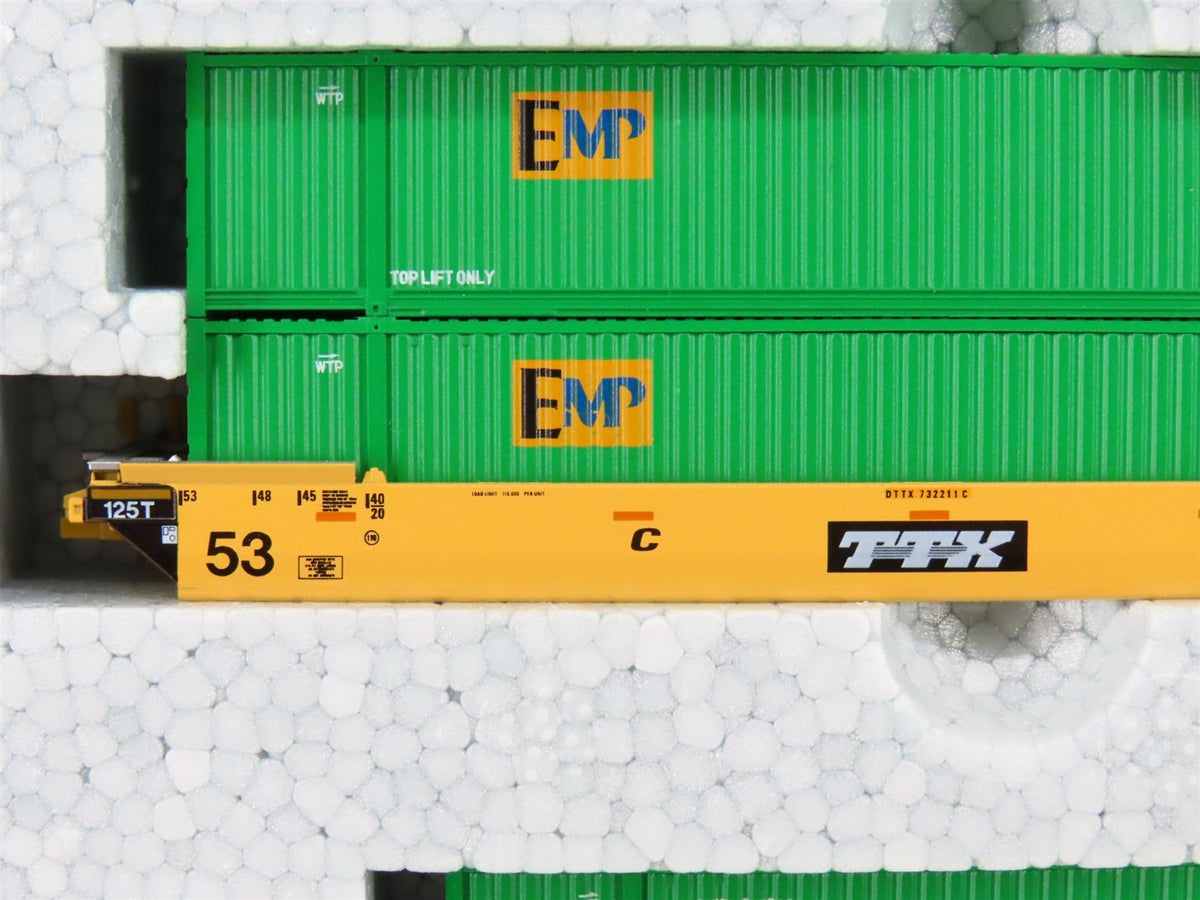 N Scale Kato 106-6161 TTX Gunderson MAXI-IV Double Stack Car #732211