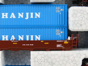 N Scale Kato 106-6155 Gunderson MAXI-I Double Stack Car W/Hanjin Containers