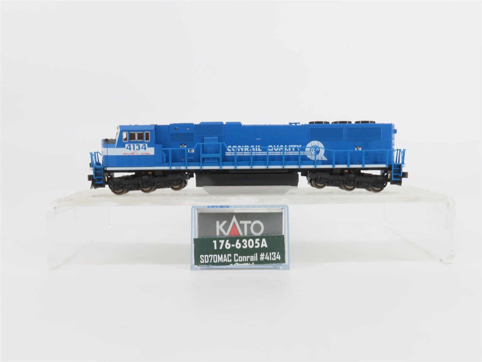N Scale KATO 176-6305A CR Conrail Quality EMD SD70MAC Diesel #4134 w/ DCC