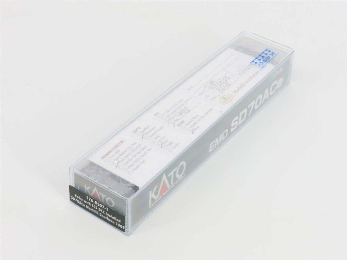N Scale KATO Kobo 176-8507-1 NS Norfolk Southern EMD SD70ACe Diesel #1009 w/ DCC