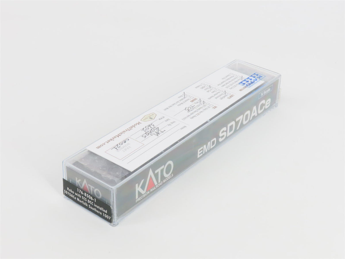 N Scale KATO Kobo 176-8506-1 NS Norfolk Southern EMD SD70ACe Diesel #1007 w/ DCC