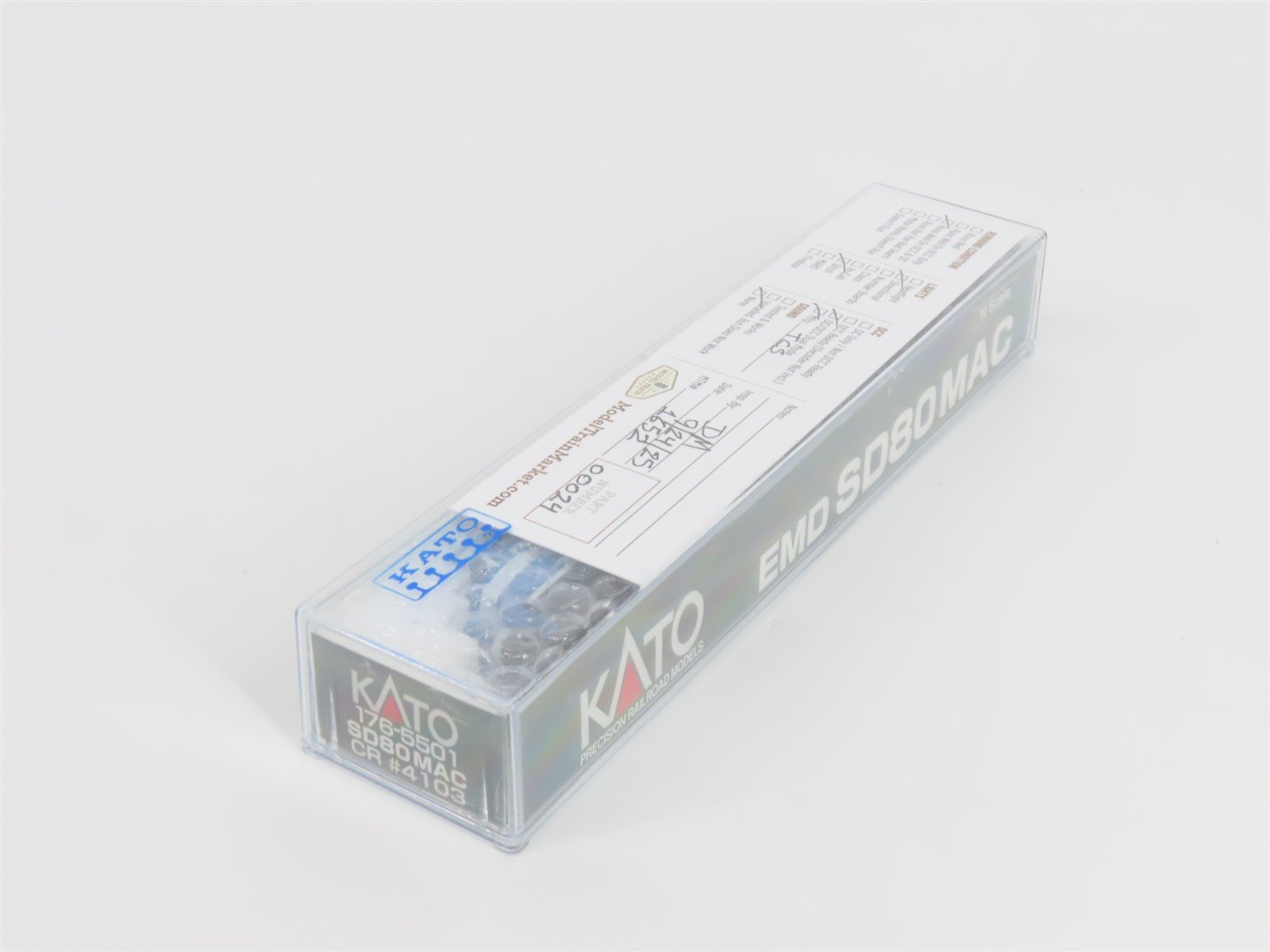 N Scale KATO 176-5501 CR Conrail Quality EMD SD80MAC Diesel #4103 w/ DCC