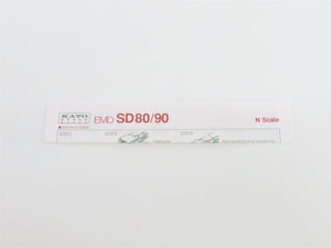 N Scale KATO 176-5502 CR Conrail Quality EMD SD80MAC Diesel #4123 w/ DCC