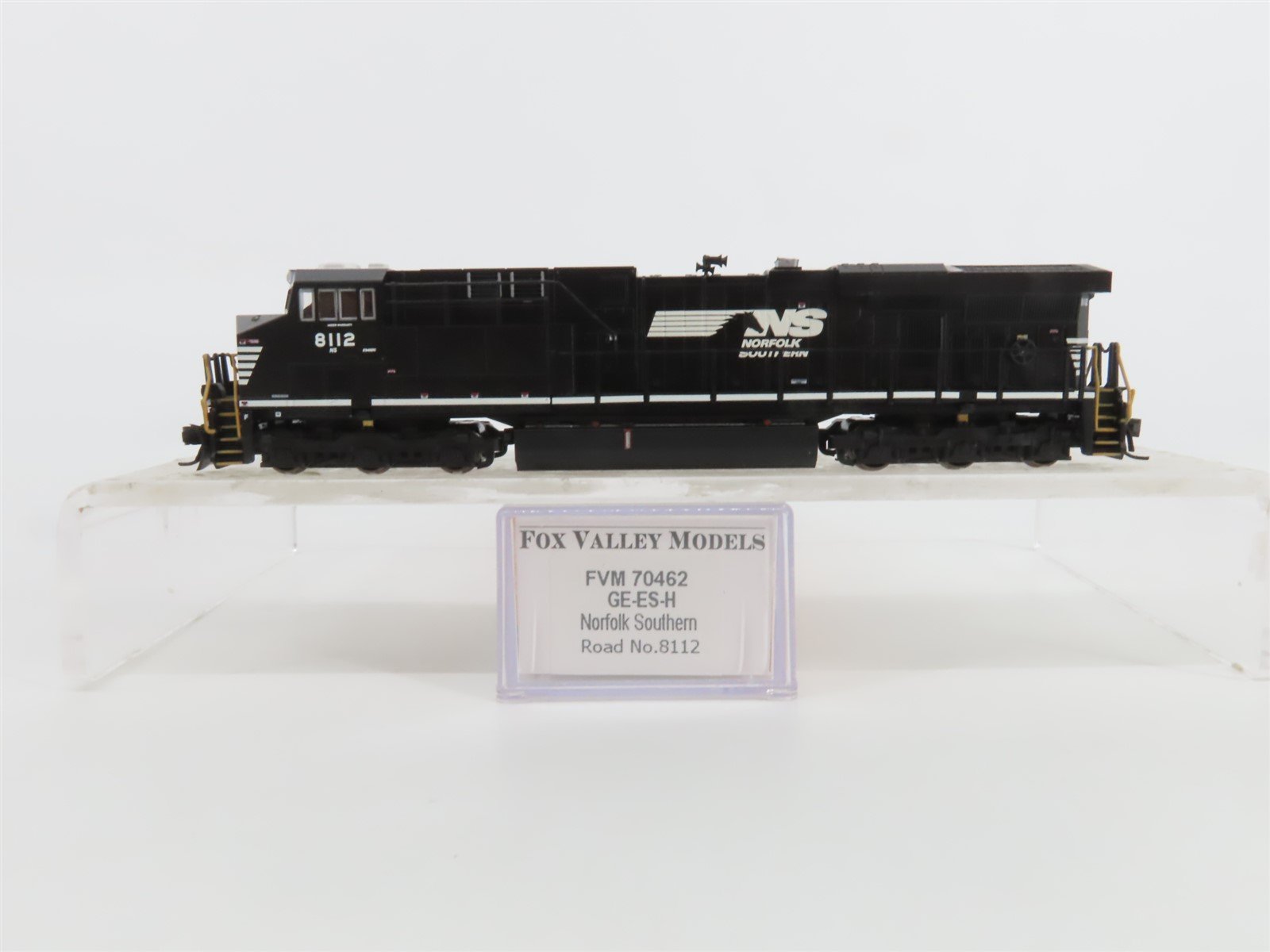 N Scale Fox Valley FVM 70462 NS Norfolk Southern GE-ES-H Diesel #8112 w/ DCC