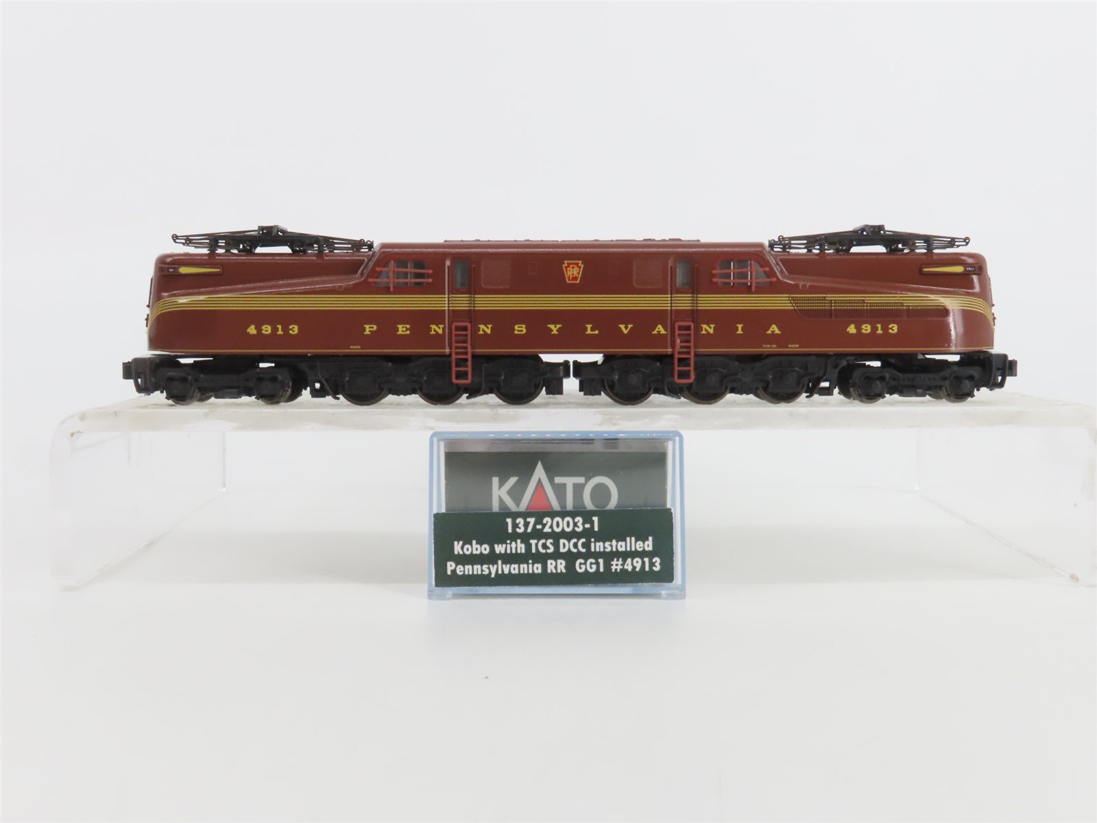 N Scale KATO 137-2003 PRR Pennsylvania GG1 Electric Locomotive #4913 w/ DCC