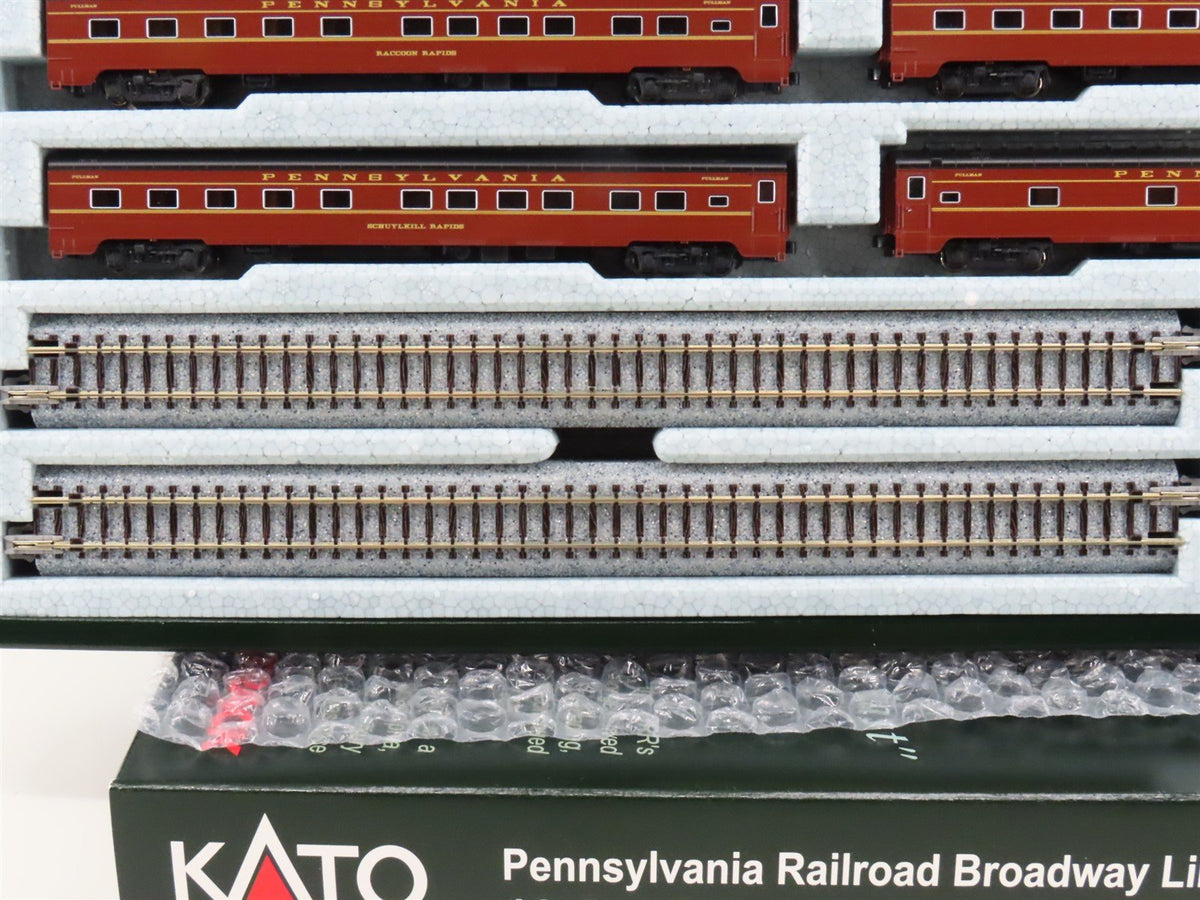N Scale Kato 106-068 PRR Broadway Limited 10 Car Passenger Set W/Track