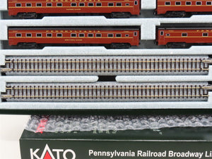 N Scale Kato 106-068 PRR Broadway Limited 10 Car Passenger Set W/Track