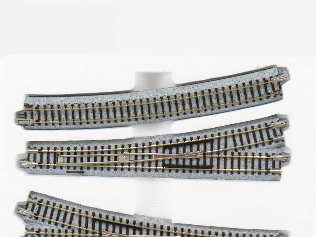 N Scale Kato Unitrack 20-832 K2 Electric Turnout Set
