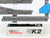 N Scale Kato Unitrack 20-832 K2 Electric Turnout Set