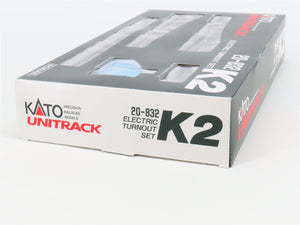 N Scale Kato Unitrack 20-832 K2 Electric Turnout Set