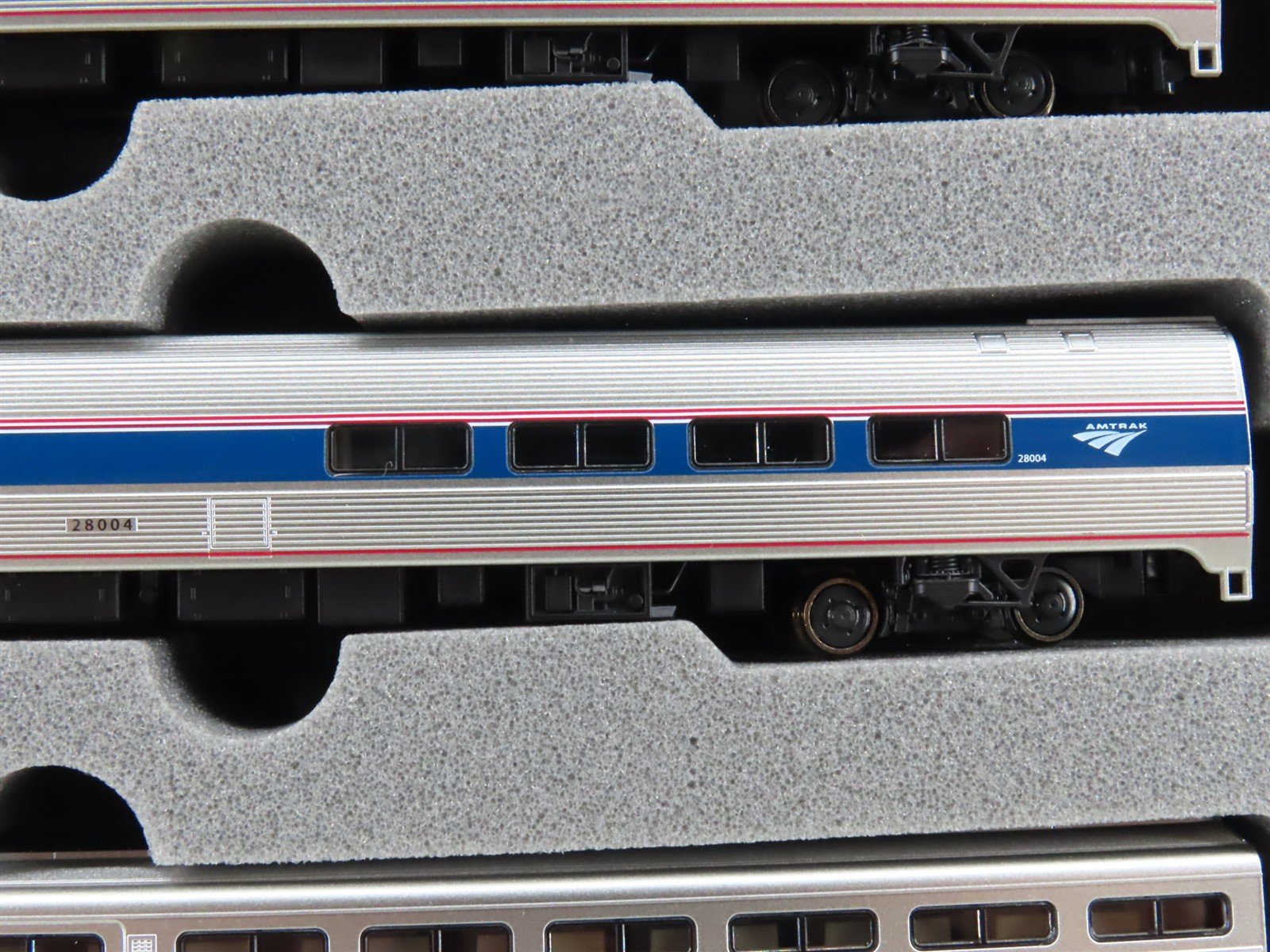 N Scale Kato 106-6286 Amfleet Viewliner Intercity Express Phase VI 3 Car Set