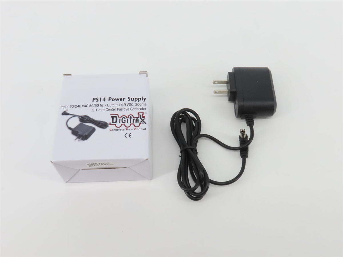 Digitrax PS14 DC Power Supply - 14.9VDC 300ma