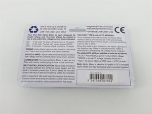 DCC Concepts DCC-AVA.1 Alpha Meter Digital Voltage/Amperage Display Panel