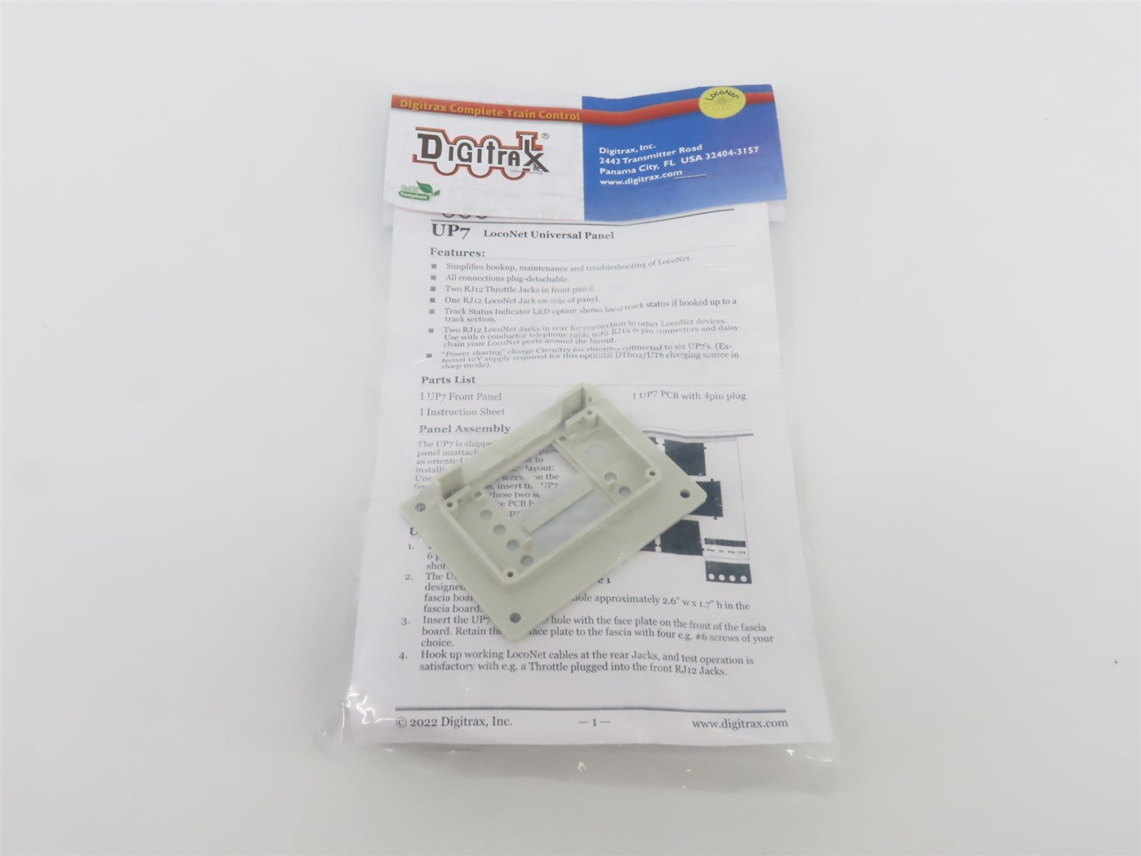 Digitrax UP7 LocoNet Universal Panel