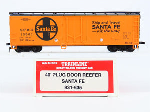 HO Scale Walthers Trainline 931-635 SFRD Santa Fe 40' Plug Door Reefer #13561