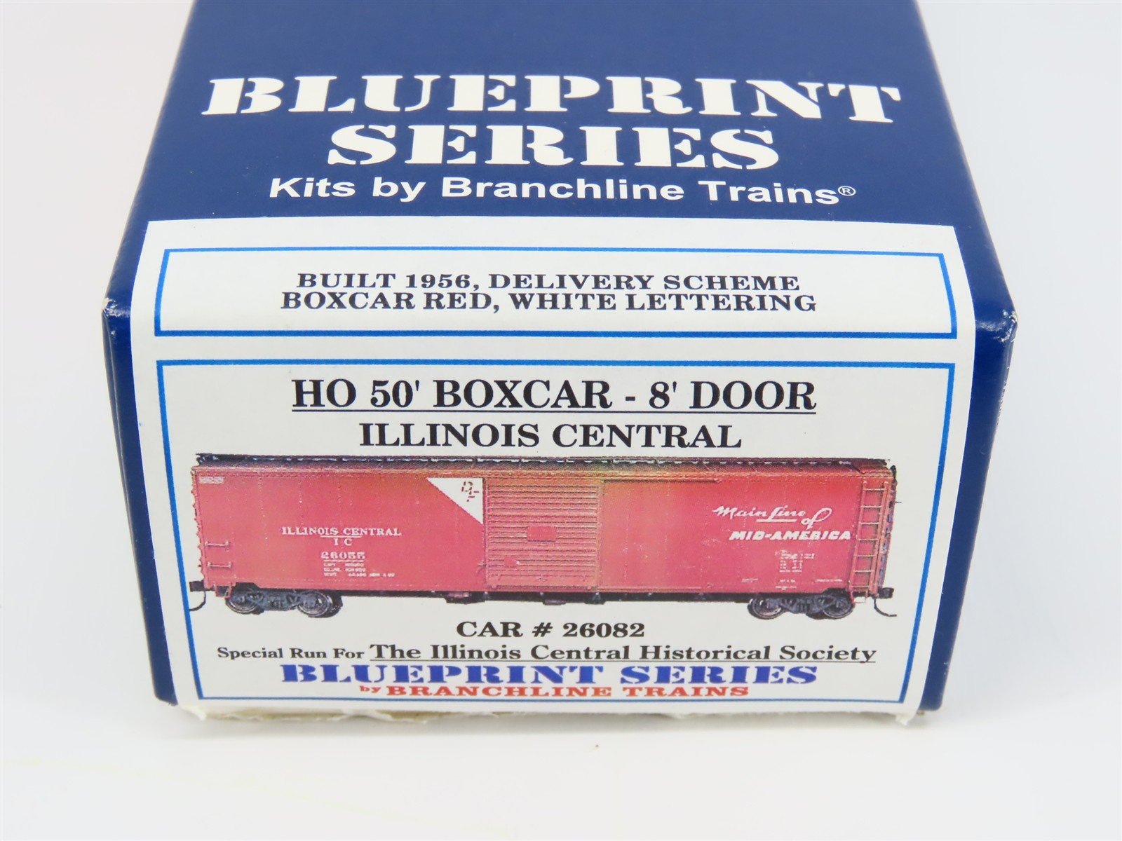 HO Scale Branchline Blueprint Series Kit IC Illinois Central 50' Box Car #26082