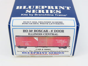 HO Scale Branchline Blueprint Series Kit IC Illinois Central 50' Box Car #26082
