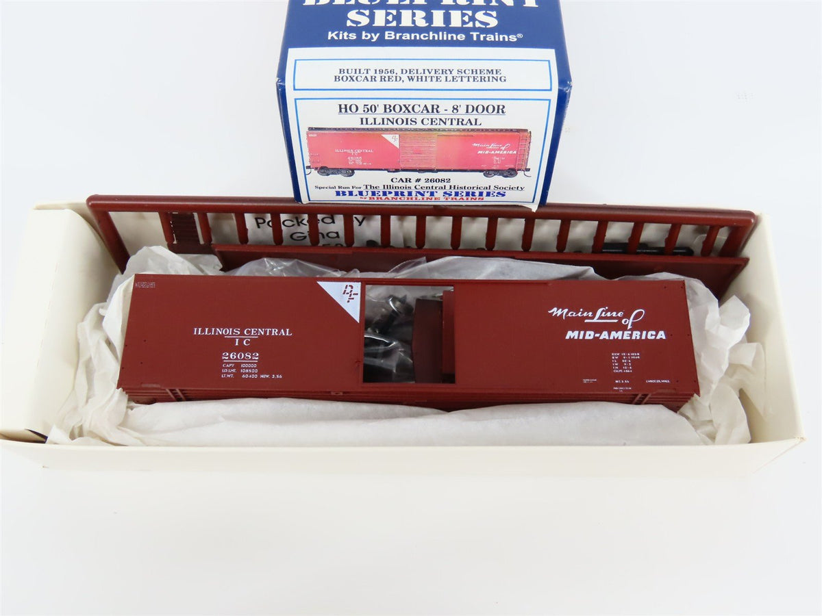 HO Scale Branchline Blueprint Series Kit IC Illinois Central 50&#39; Box Car #26082