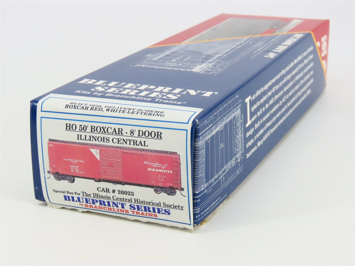 HO Scale Branchline Blueprint Series Kit IC Illinois Central 50&#39; Box Car #26023