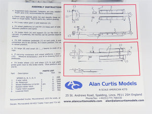 N Scale Alan Curtis Models Kit of Two AC010 48' 5-Unit All-Purpose Spine Cars
