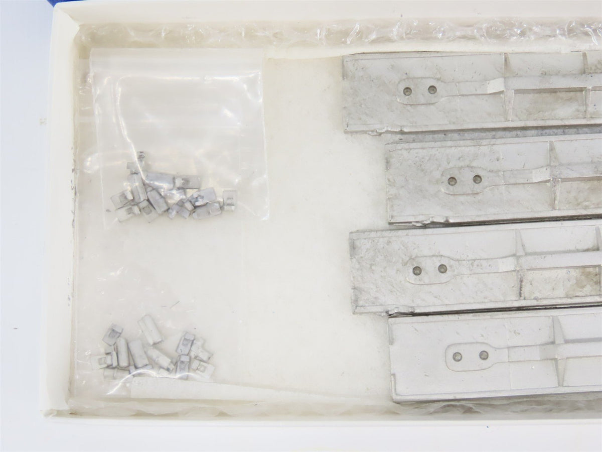 N Scale Alan Curtis Models Kit of Four AC068 68&#39; DODX Heavy Duty Flat Cars