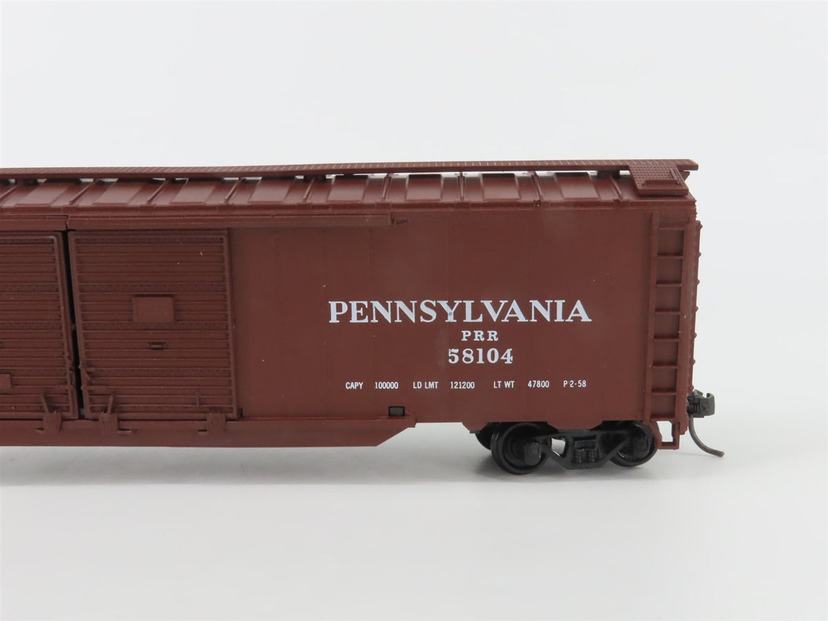 HO Scale Athearn PRR Pennsylvania Railroad 50&#39; Double Door Box Car #58104
