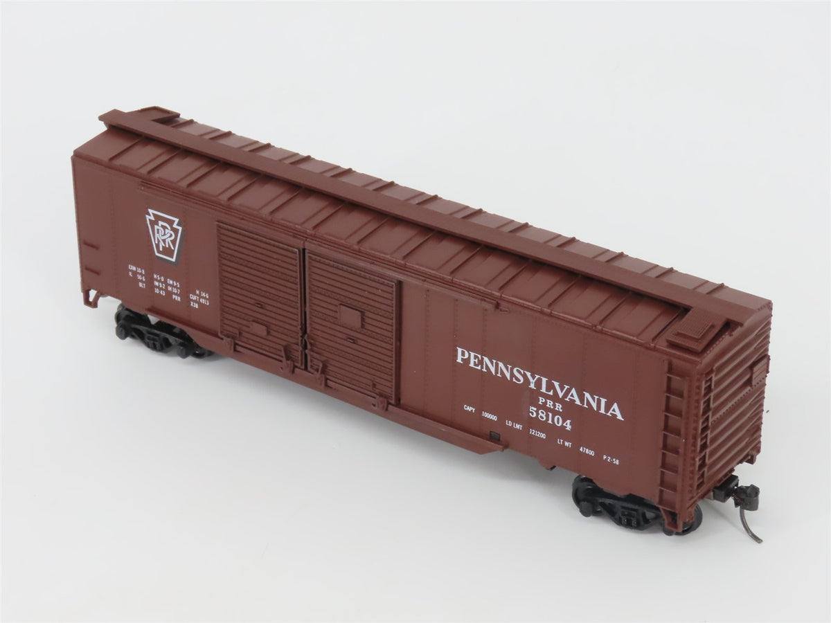 HO Scale Athearn PRR Pennsylvania Railroad 50&#39; Double Door Box Car #58104