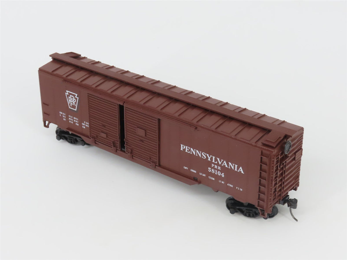 HO Scale Athearn PRR Pennsylvania Railroad 50&#39; Double Door Box Car #58104