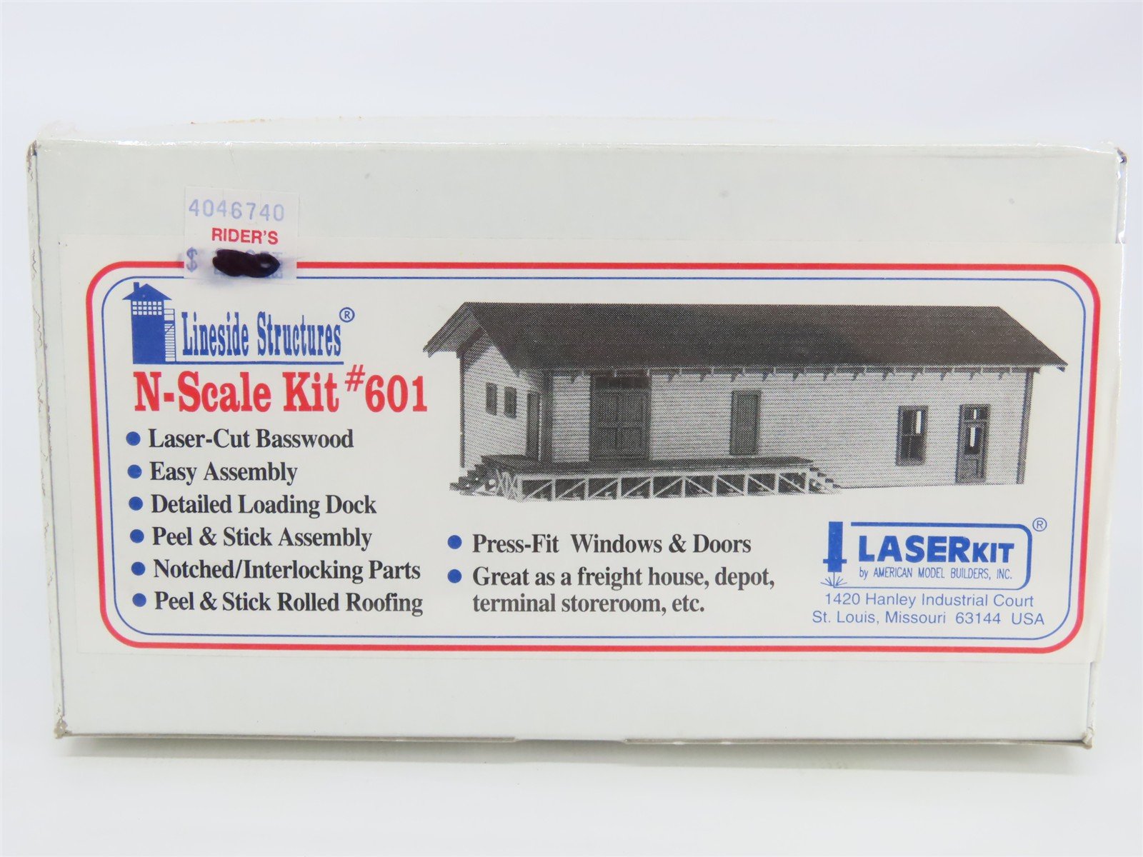 N American Model Builders Lineside Structures Kit #601 Freight House - Sealed