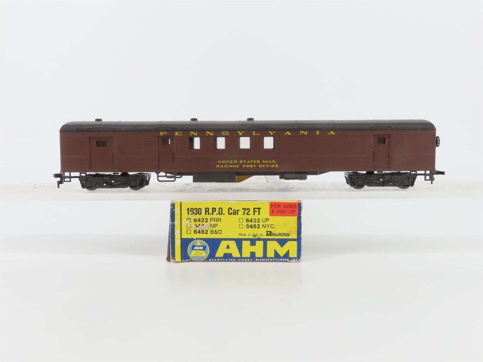 HO Scale AHM 6422 PRR Pennsylvania Railroad 1930 72' RPO Passenger Car