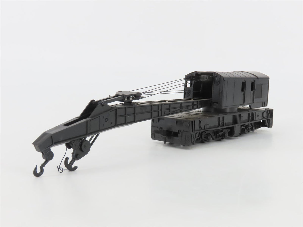 HO Scale Lionel Black Undecorated Operating Crane Car