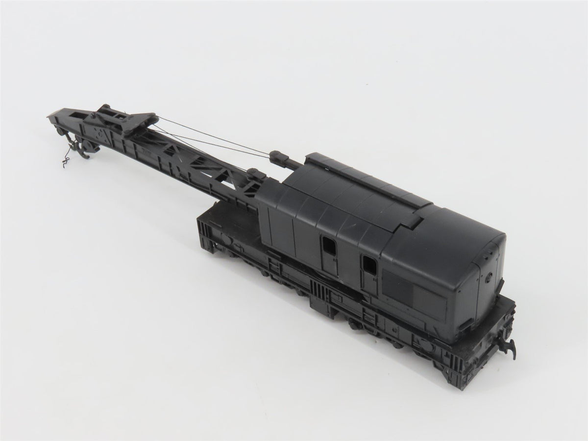 HO Scale Lionel Black Undecorated Operating Crane Car