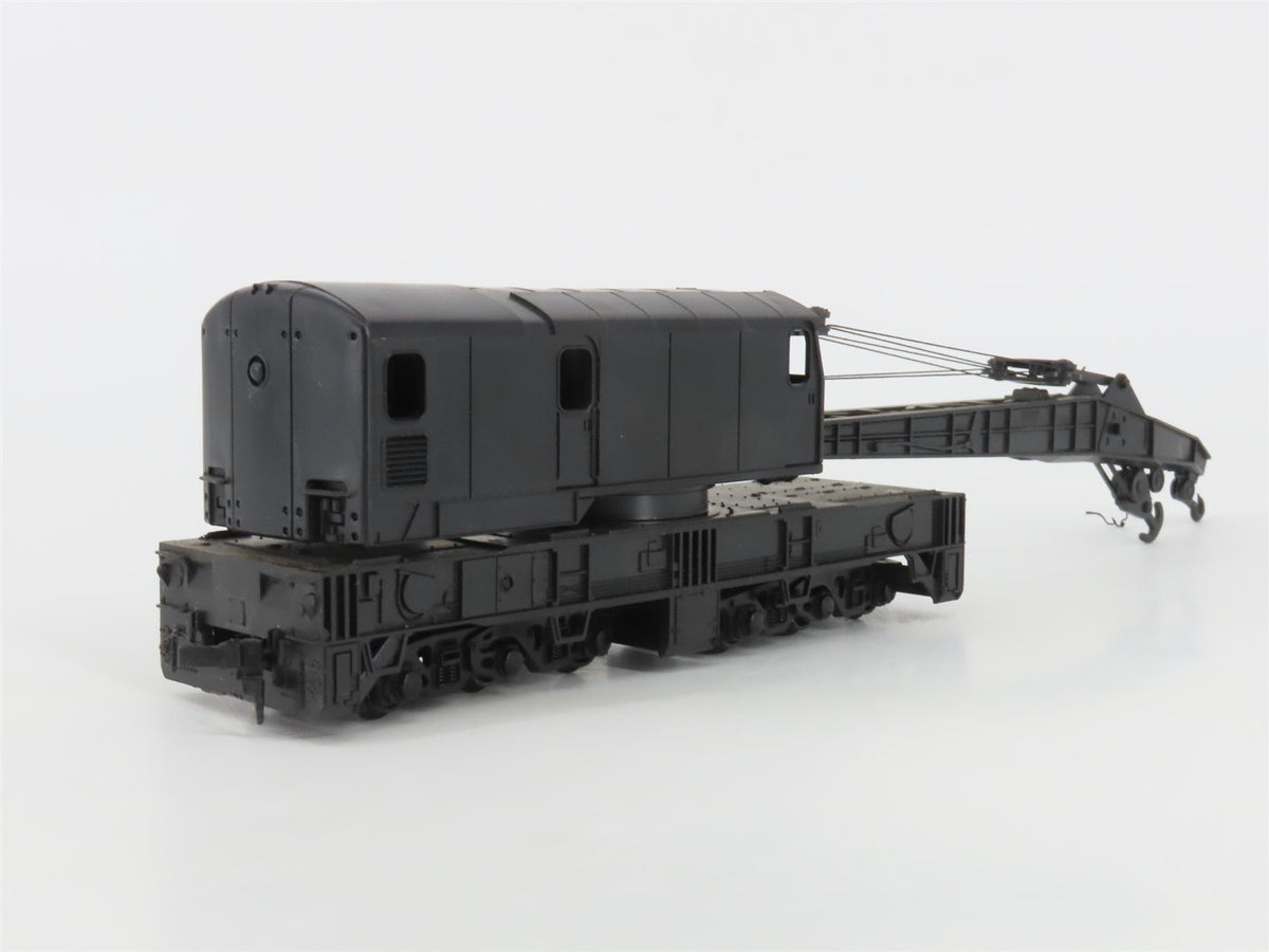 HO Scale Lionel Black Undecorated Operating Crane Car