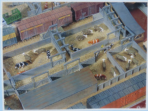 HO 1/87 Scale Walthers Cornerstone Kit 933-3047 Stock Yard - Sealed