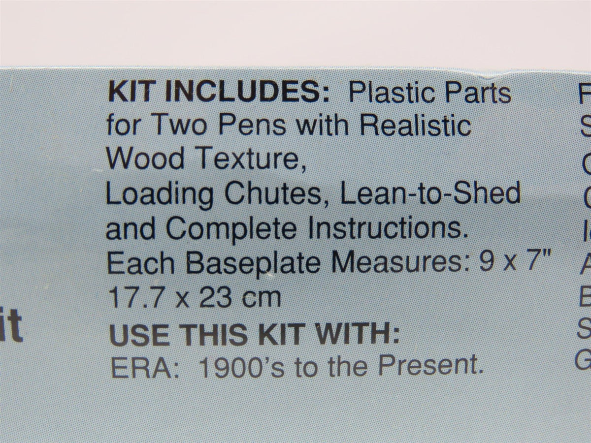 HO 1/87 Scale Walthers Cornerstone Kit 933-3047 Stock Yard - Sealed