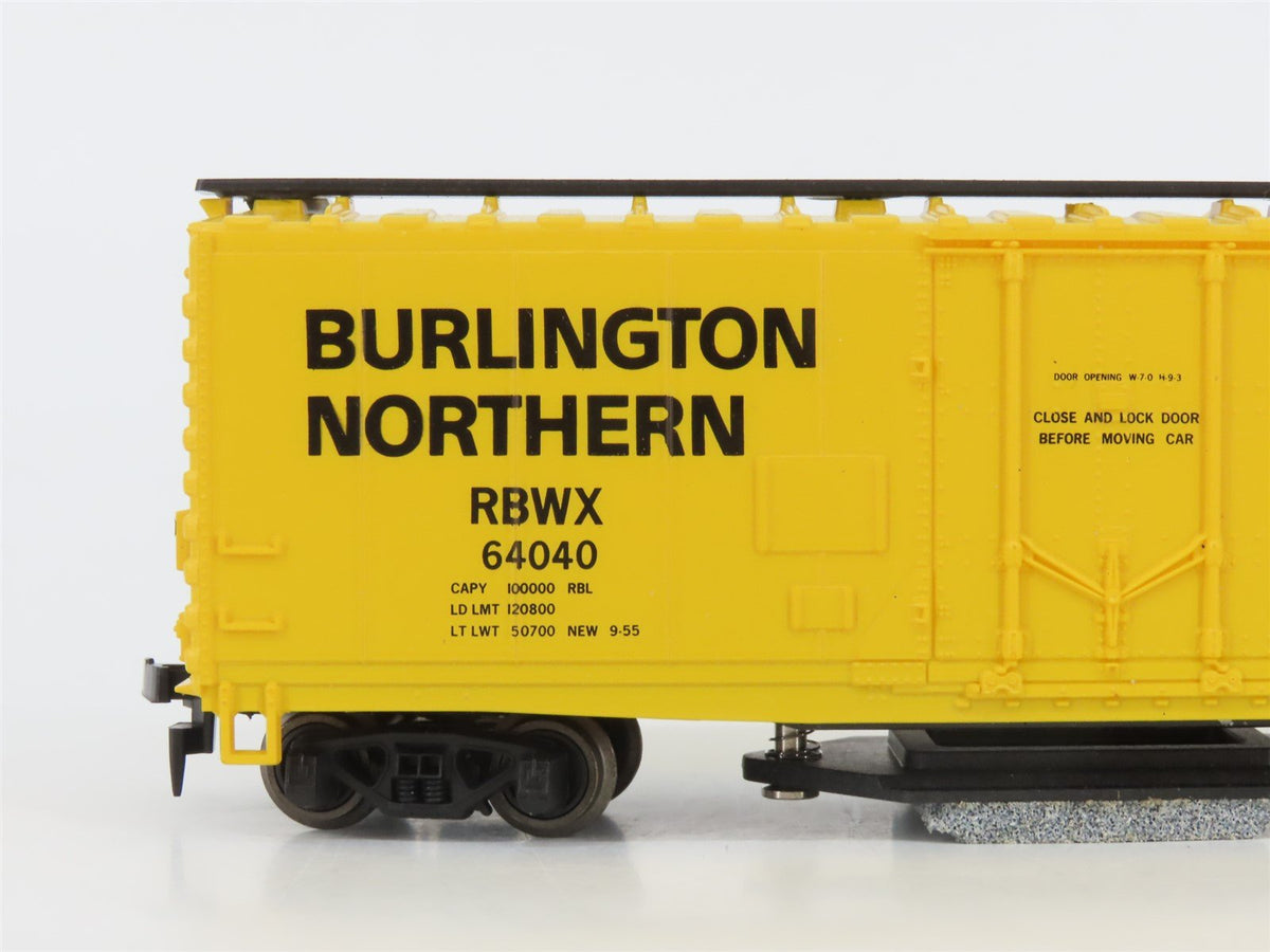 HO Scale Roco 47900 BRBWX Burlington Northern Track Cleaning Box Car #64040