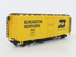 HO Scale Roco 47900 BRBWX Burlington Northern Track Cleaning Box Car #64040