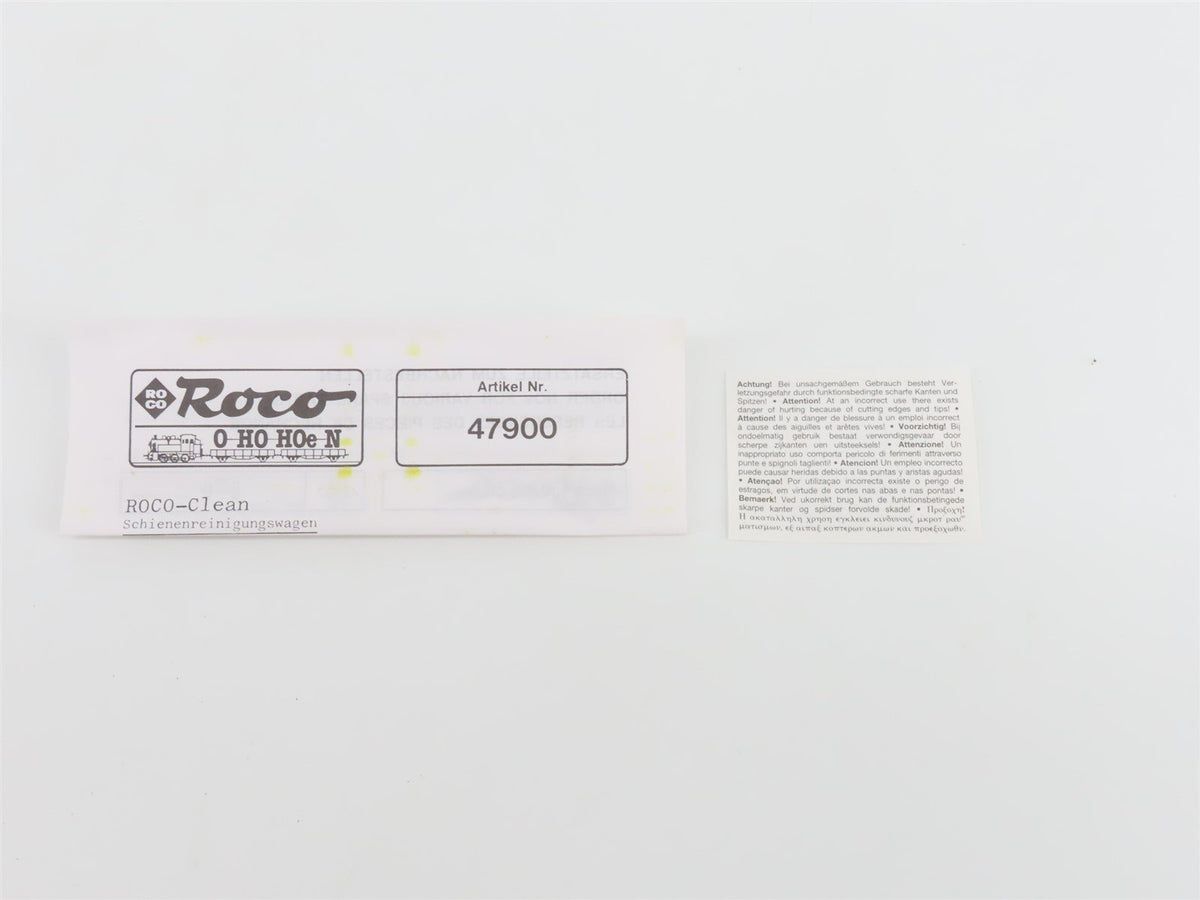 HO Scale Roco 47900 BRBWX Burlington Northern Track Cleaning Box Car #64040