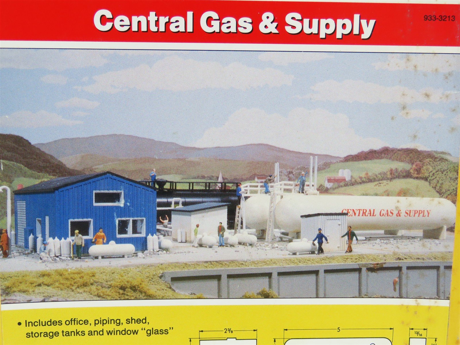 N 1/160 Scale Walthers Cornerstone Kit 933-3213 Central Gas & Supply